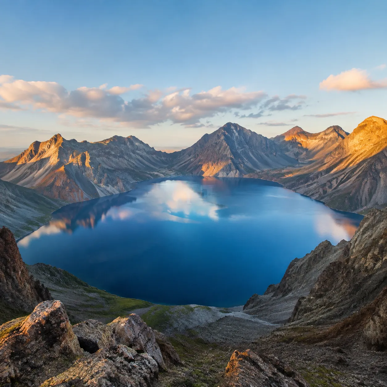 Heaven Lake in the crater of Changbai Mountain