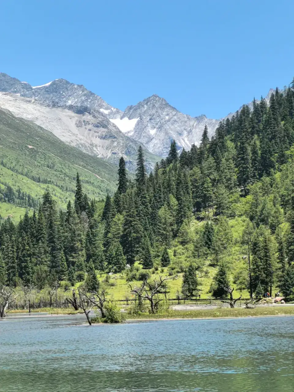 The Four Sisters peaks of Mount Siguniang in western Sichuan